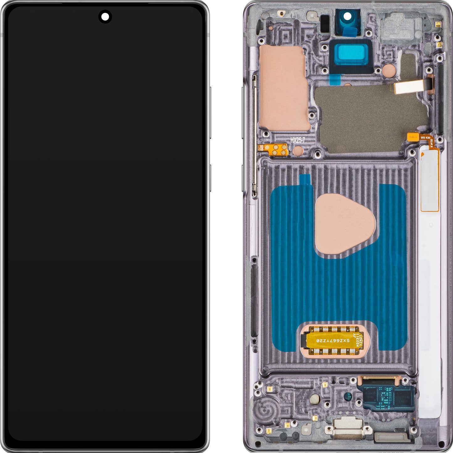 Display com Touchscreen MP compatível com Samsung Galaxy Note 20 N980, com Moldura, Versão OLED, Preto