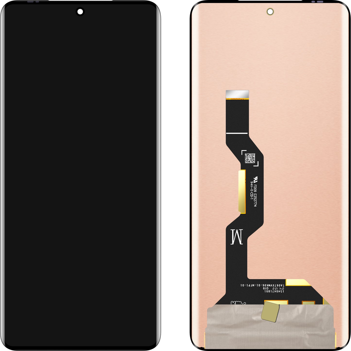 Display com Touchscreen MP compatível com Motorola Edge 50 / Edge 50 Pro, Versão OLED