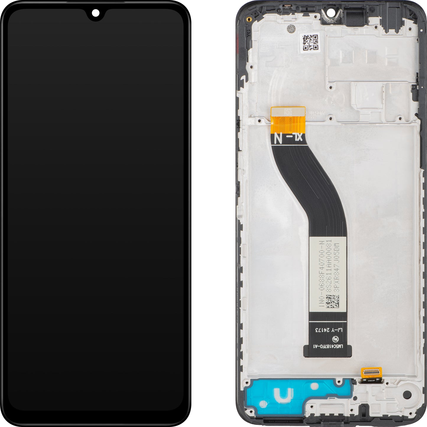 Display com Touchscreen MP compatível com Xiaomi Poco C75 / Redmi 14C, com Moldura, Preto