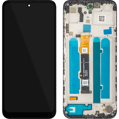 Ecrã com Touchscreen MP compatível com Motorola Moto G41, com Moldura, Preto