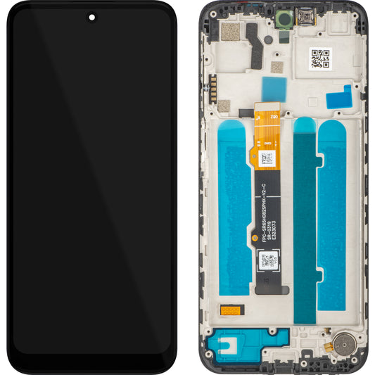 Ecrã com Touchscreen MP compatível com Motorola Moto G41, com Moldura, Preto