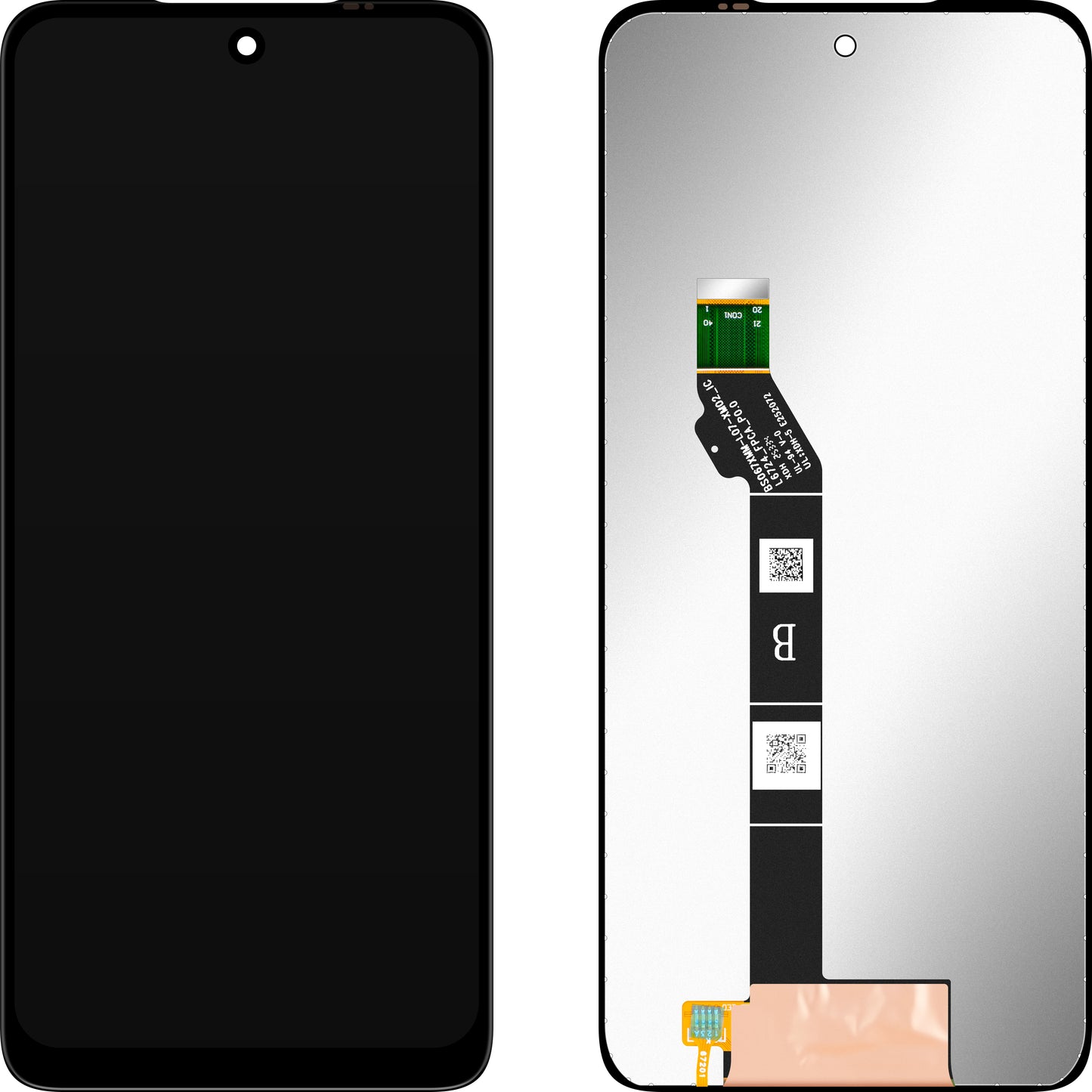 Ecrã com Touchscreen MP compatível com Motorola Moto G17 / G17 Power