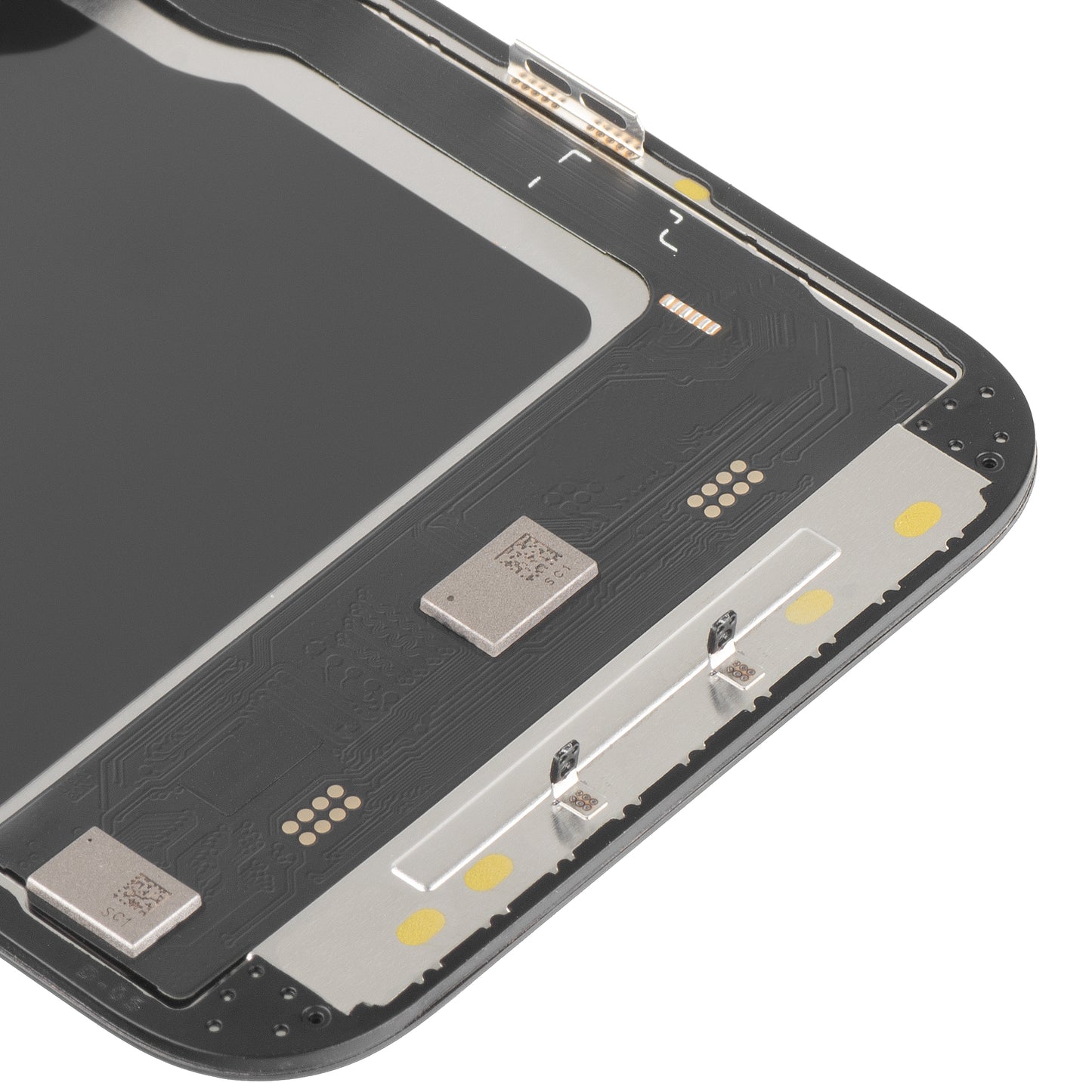 Display com Touchscreen MP compatível com Apple iPhone 14 Pro, com Moldura, Versão Soft OLED IC Movable 120Hz FHD, Preto