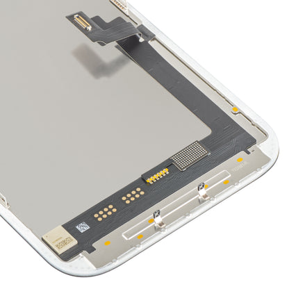 Ecrã com ecrã tátil MP compatível com Apple iPhone 17, com Moldura, Versão Soft OLED FHD 120Hz IC Movable, Preto