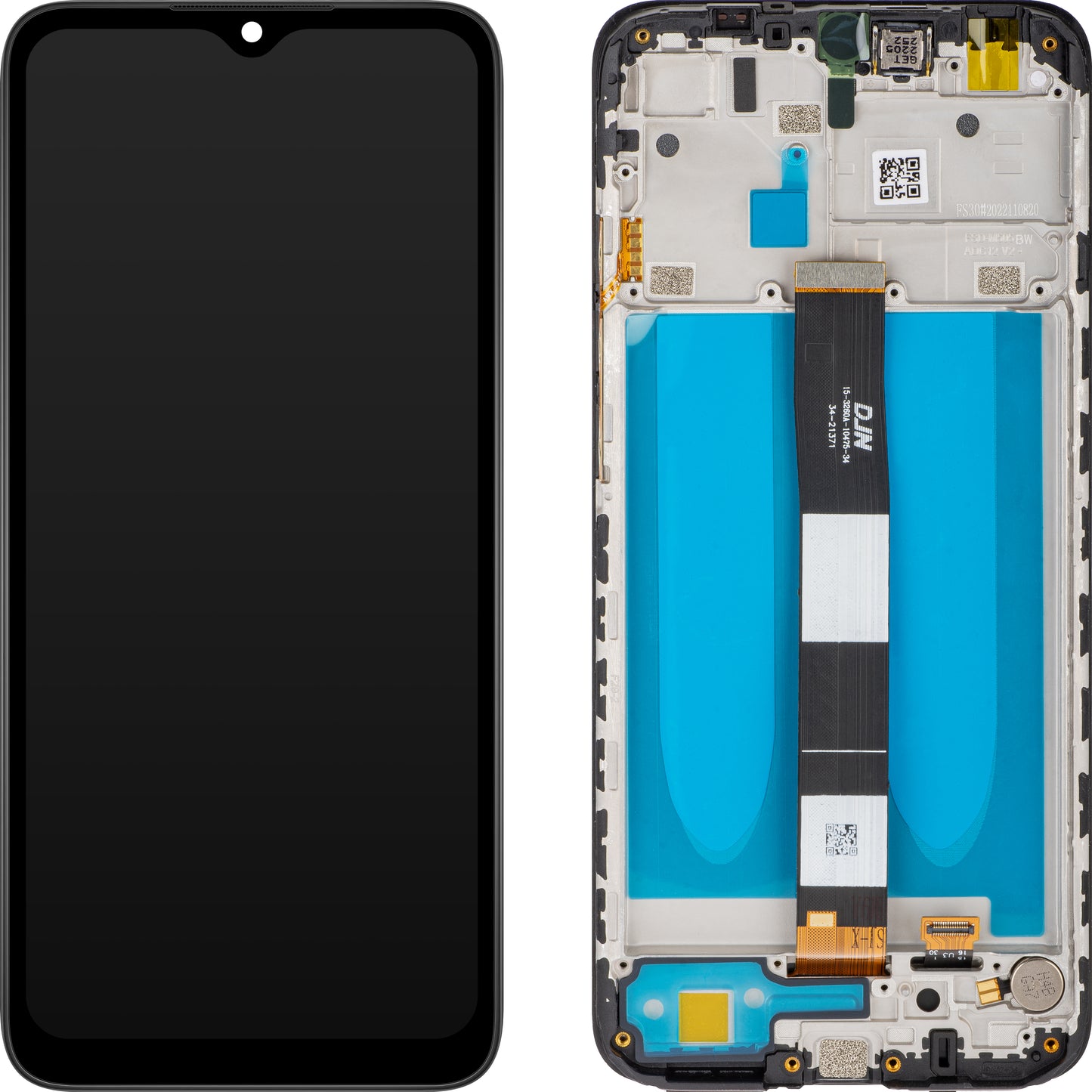 Display com Touchscreen MP compatível com Xiaomi Redmi 9C NFC / 9C / 9A, com Moldura, Preto