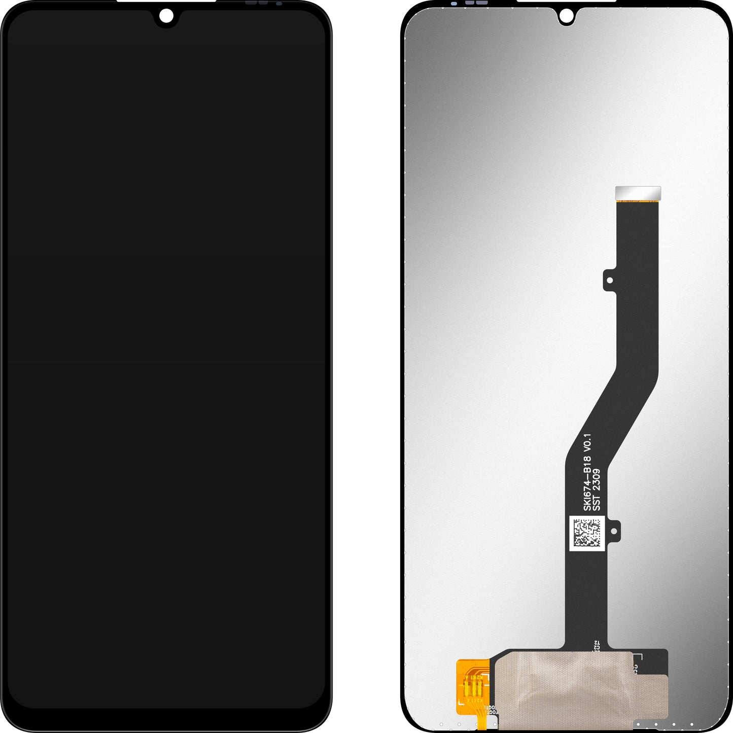 Display com Touchscreen MP compatível com ZTE Blade A72 / A72s / V40 Vita
