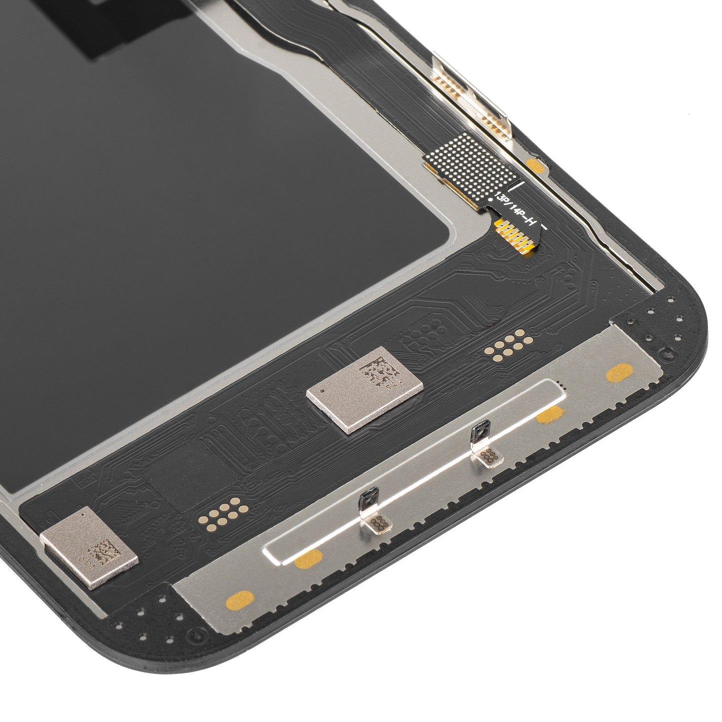 MP Touchscreen Display compatible with Apple iPhone 13 Pro, with Frame, Soft OLED IC Movable 120Hz FHD Version, Black