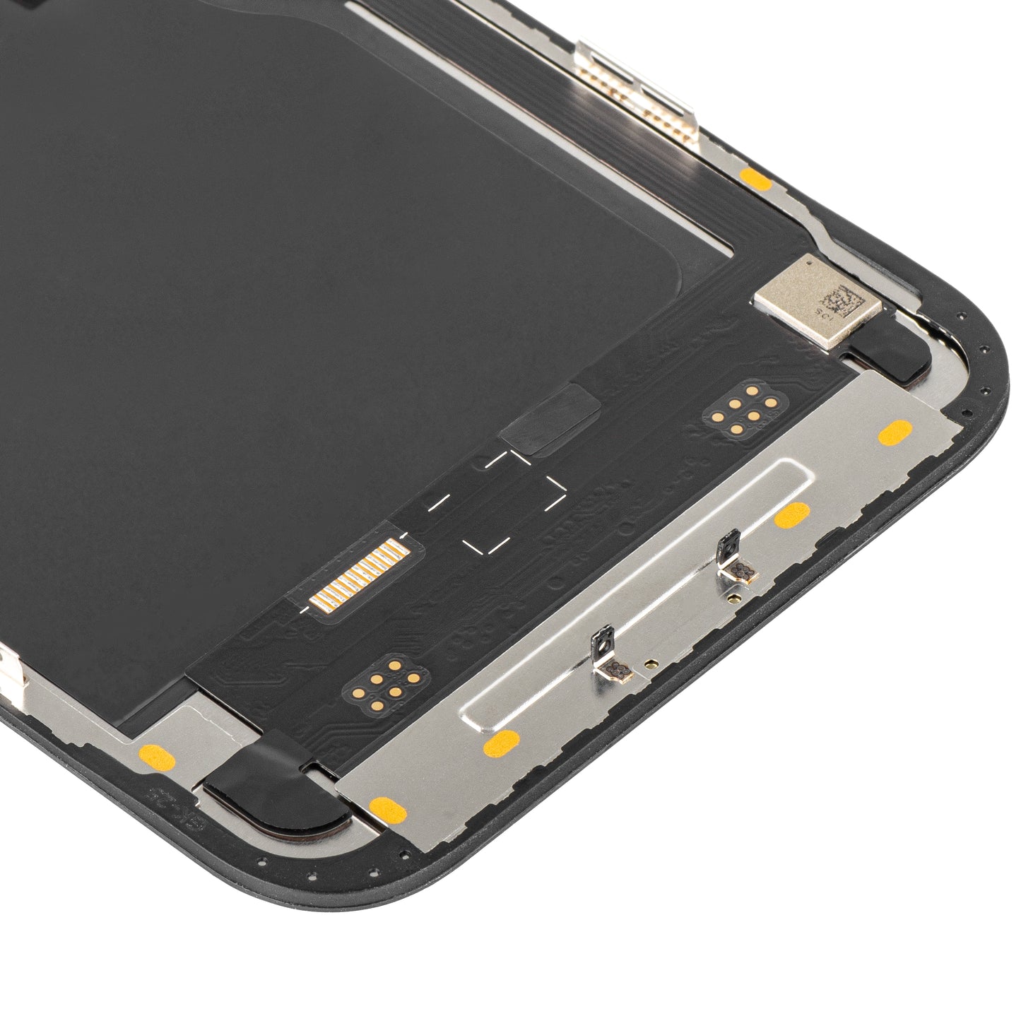 MP Touchscreen Display compatible with Apple iPhone 12 Pro Max, with Frame, Soft OLED IC Movable FHD Version, Black