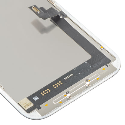 Ecrã com ecrã tátil MP compatível com Apple iPhone 17, com Moldura, Versão Soft OLED FHD 120Hz IC Movable, Preto
