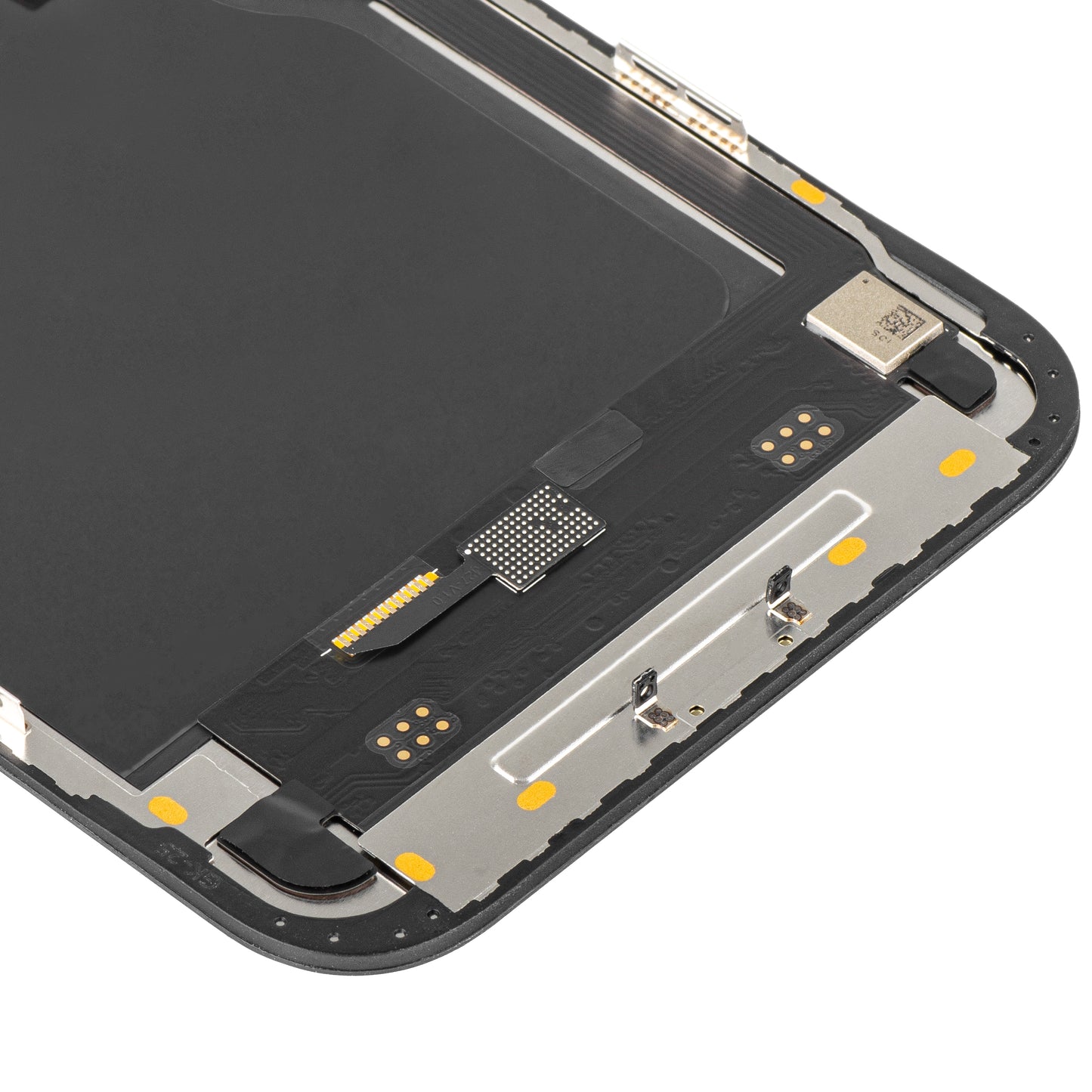 MP Touchscreen Display compatible with Apple iPhone 12 Pro Max, with Frame, Soft OLED IC Movable FHD Version, Black
