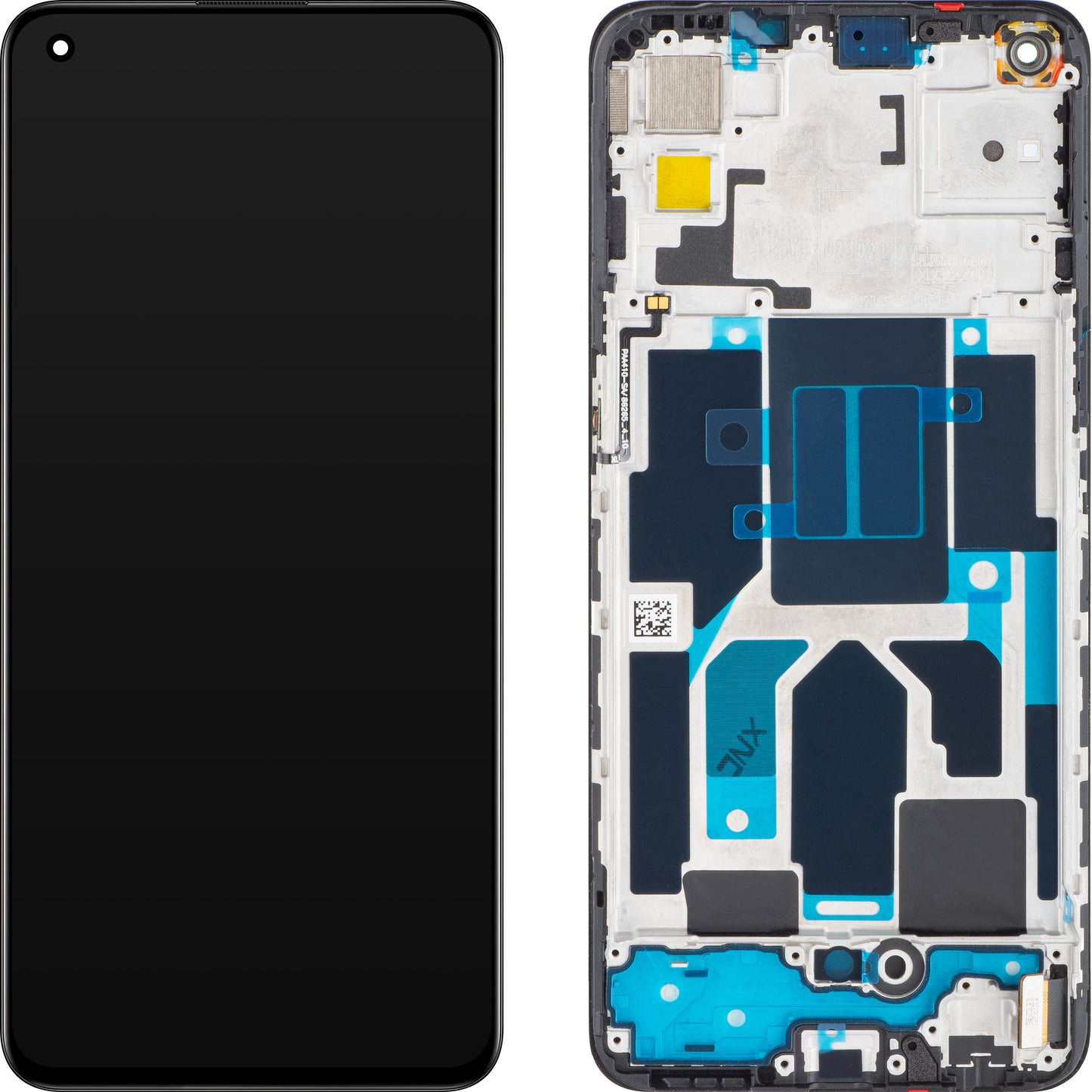 Ecrã com Touchscreen OnePlus Nord CE 5G, com Moldura, Preto (Charkoal Ink), Service Pack 2011100302