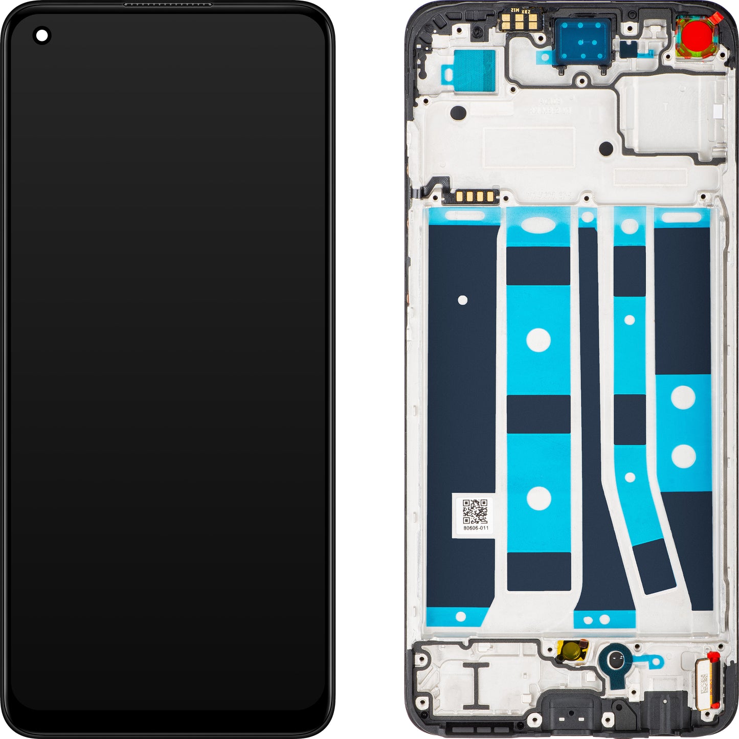 Ecrã tátil Oppo A78 4G, com moldura, preto, Service Pack 621029000059