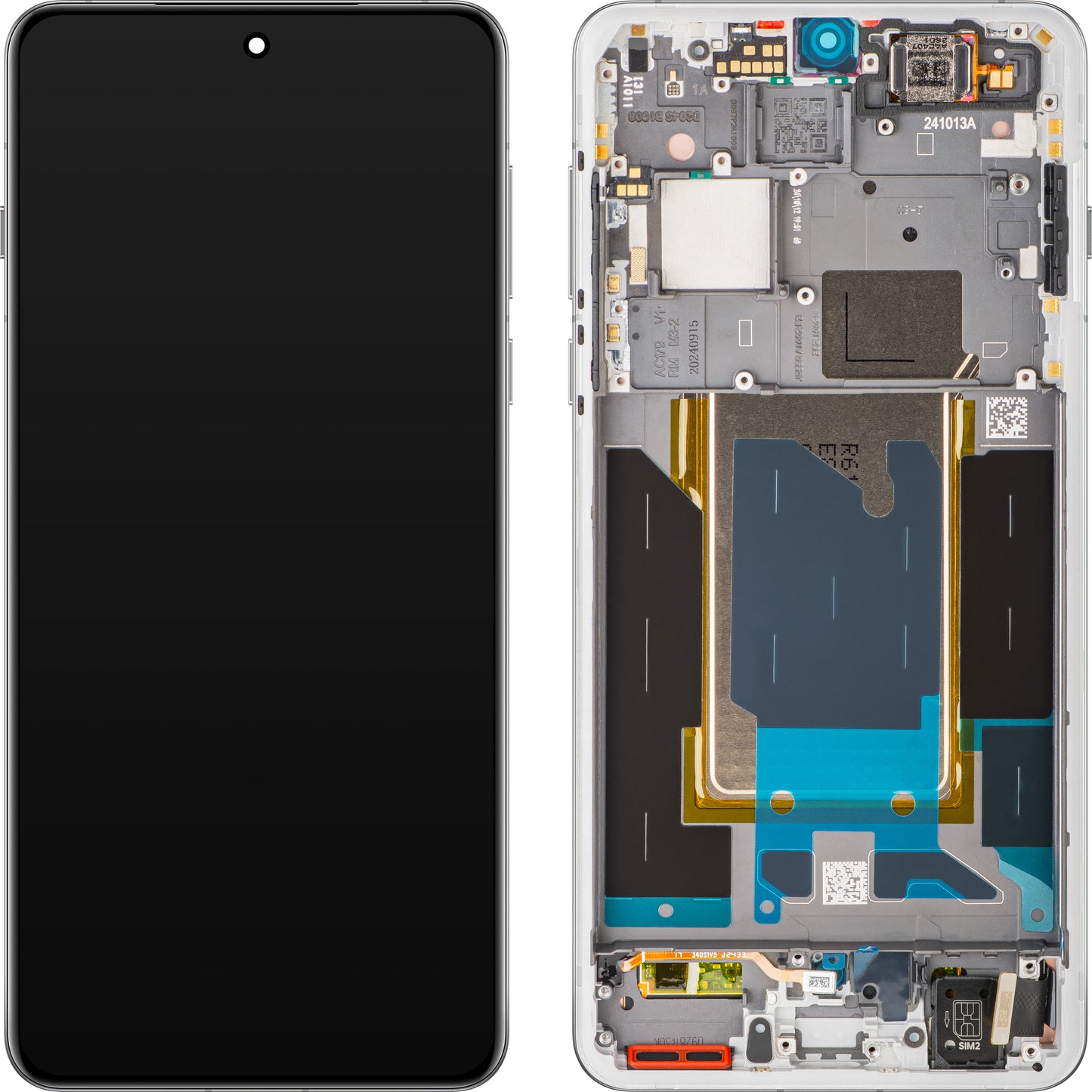 Display com Touchscreen Oppo Find X8 Pro, com Moldura, Branco (Pearl White), Service Pack 621029000357