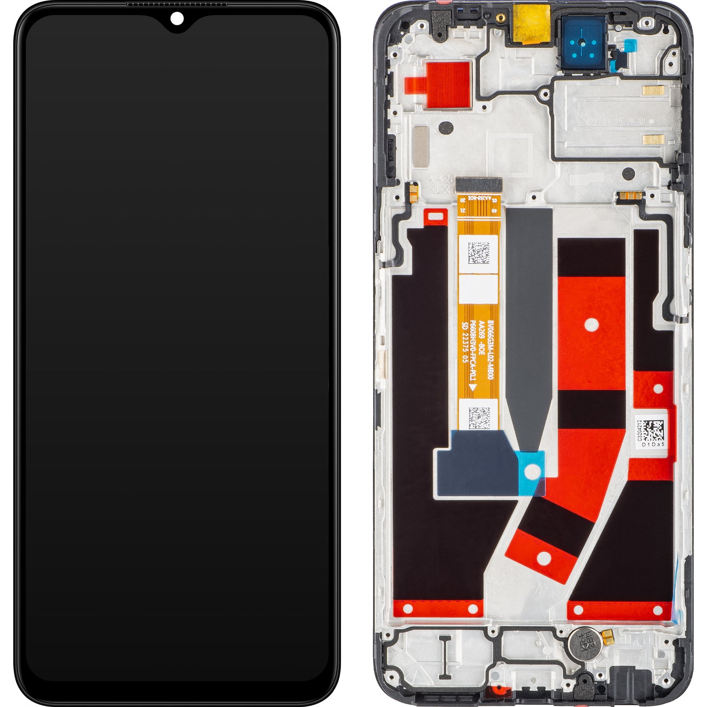 Ecrã com Touchscreen Oppo A77 5G, com Moldura, Preto, Recondicionado 4130192