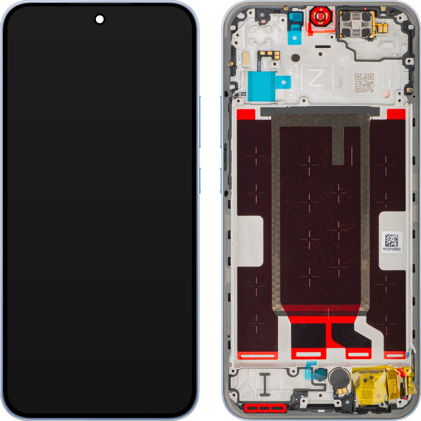 Display com Touchscreen Oppo Reno15 F, com Moldura, Azul (Aurora Blue), Service Pack 621029000798