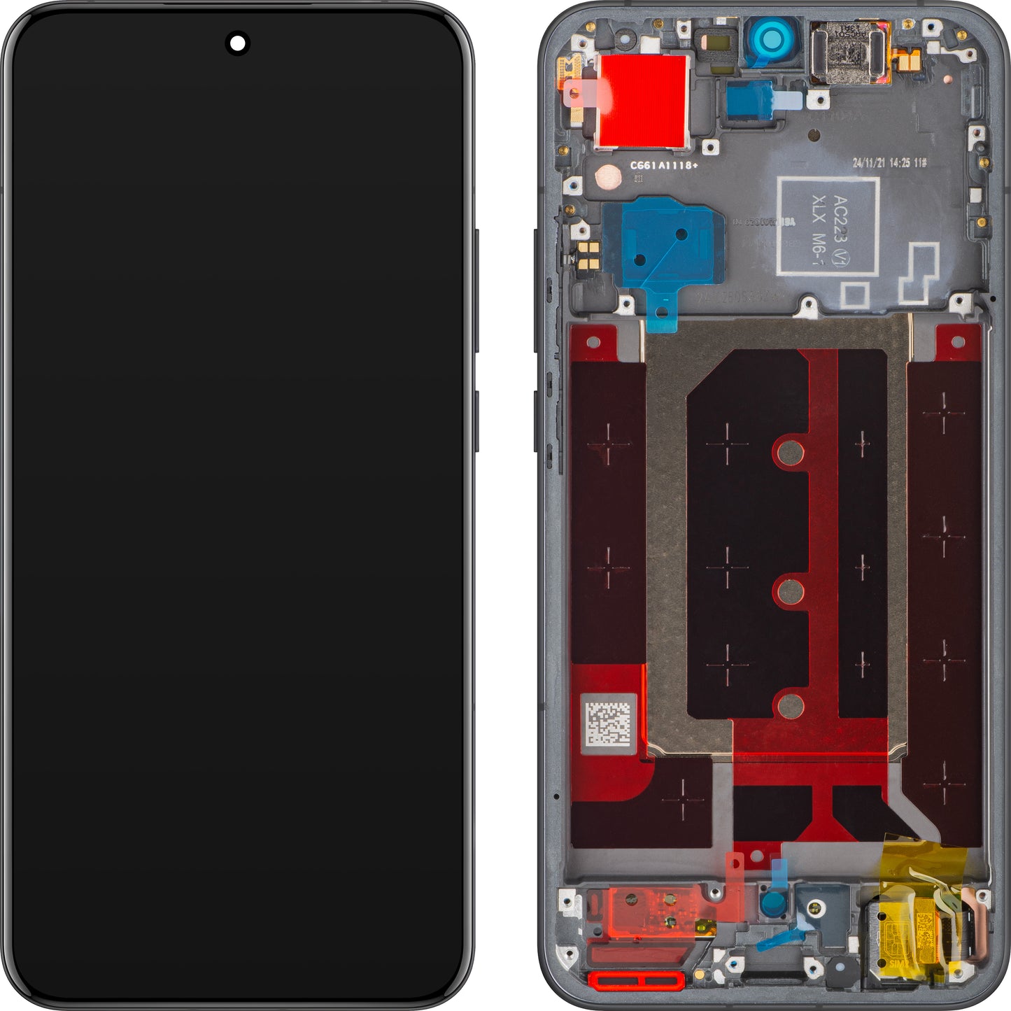 Display com Touchscreen Oppo Reno13 Pro, com Moldura, Cinzento (Graphite Grey), Service Pack 621029000381