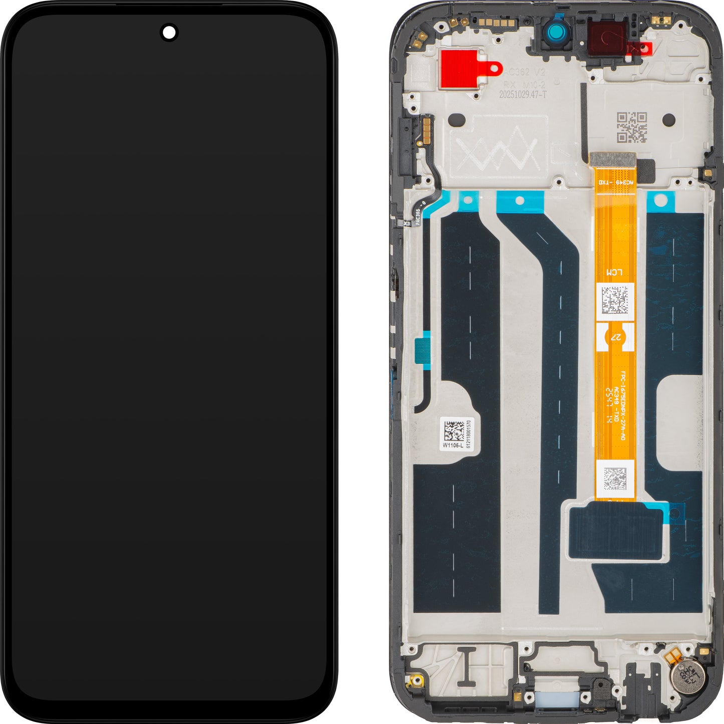 Display com Touchscreen Oppo A6x / A6t, com Moldura, Preto, Service Pack 621029000752