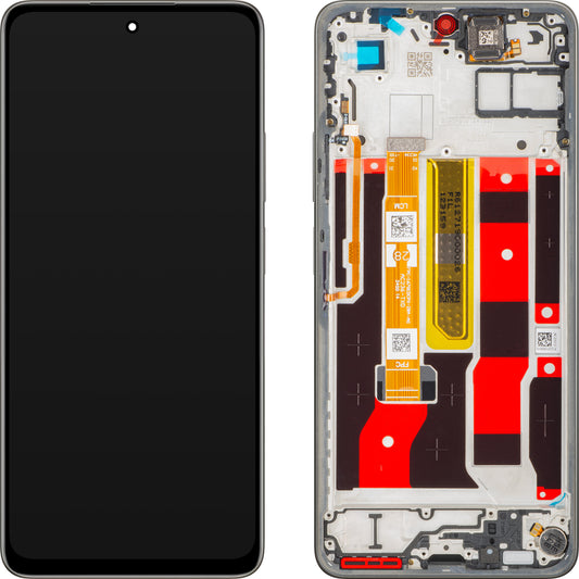 Display com Touchscreen Oppo A5 Energy / A5 Pro, com Moldura, Marrom (Mocha Brown), Service Pack 621029000495