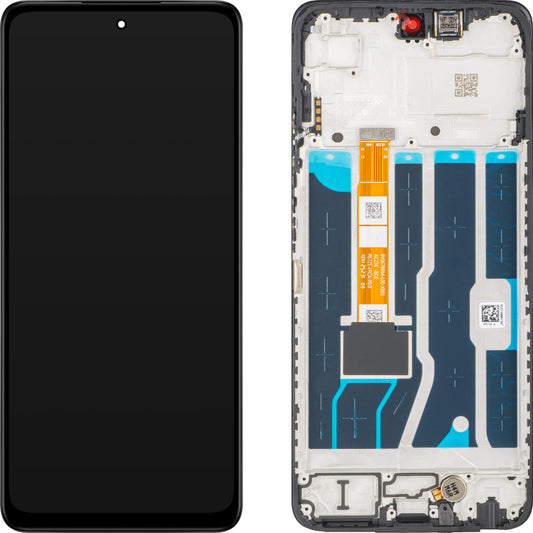 Display com Touchscreen Oppo A5 4G, com Moldura, Preto, Service Pack 621029000585