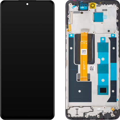Display com Touchscreen Realme 12, com Moldura, Preto, Pacote de Serviço