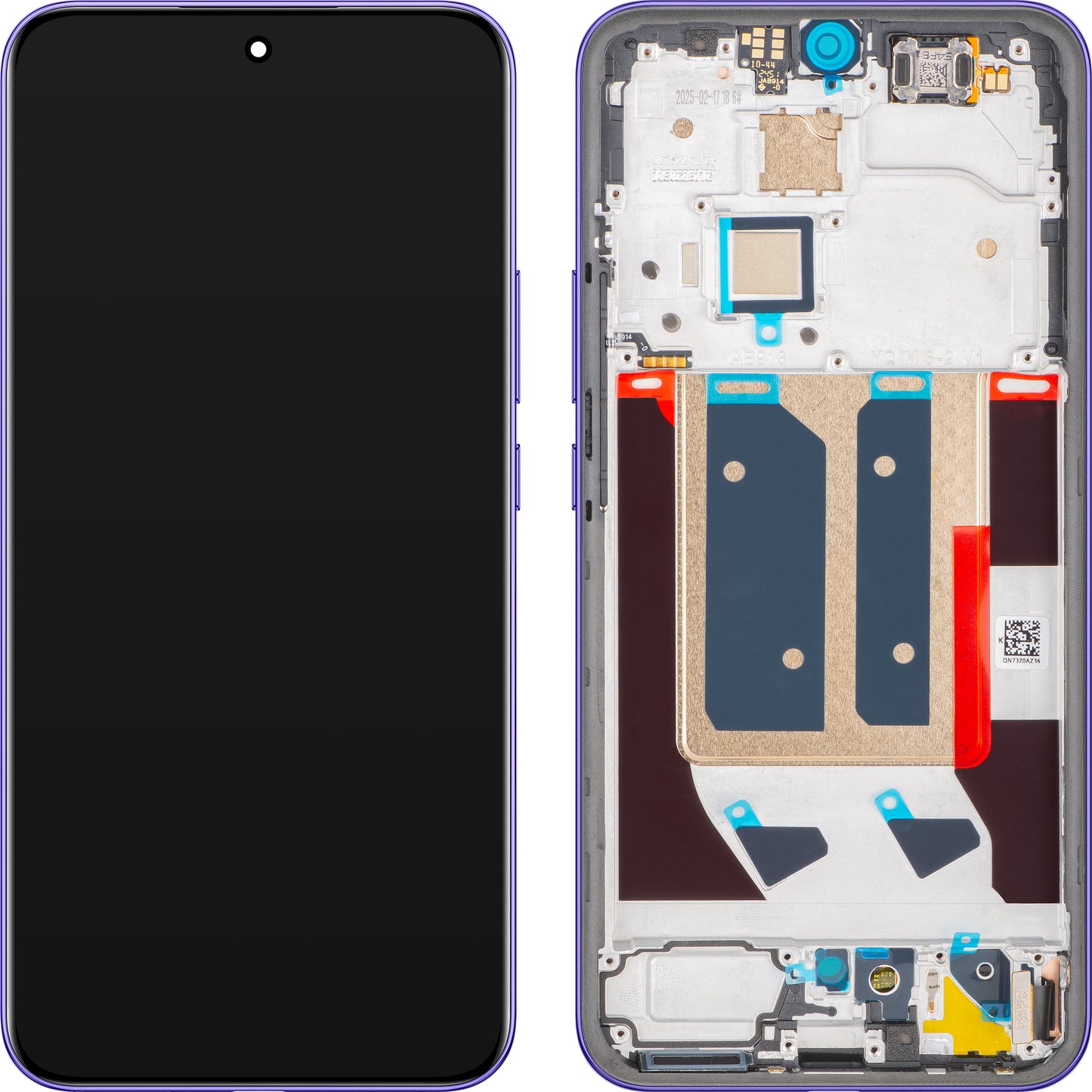 Display com Touchscreen Realme 14 Pro+, com Moldura, Roxo (Bikaner Purple), Service Pack 621039000081