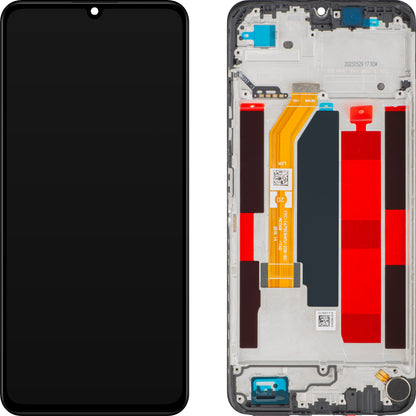 Display com Touchscreen Realme Note 70T, com Moldura, Preto (Obsidian Black), Service Pack 621029000609