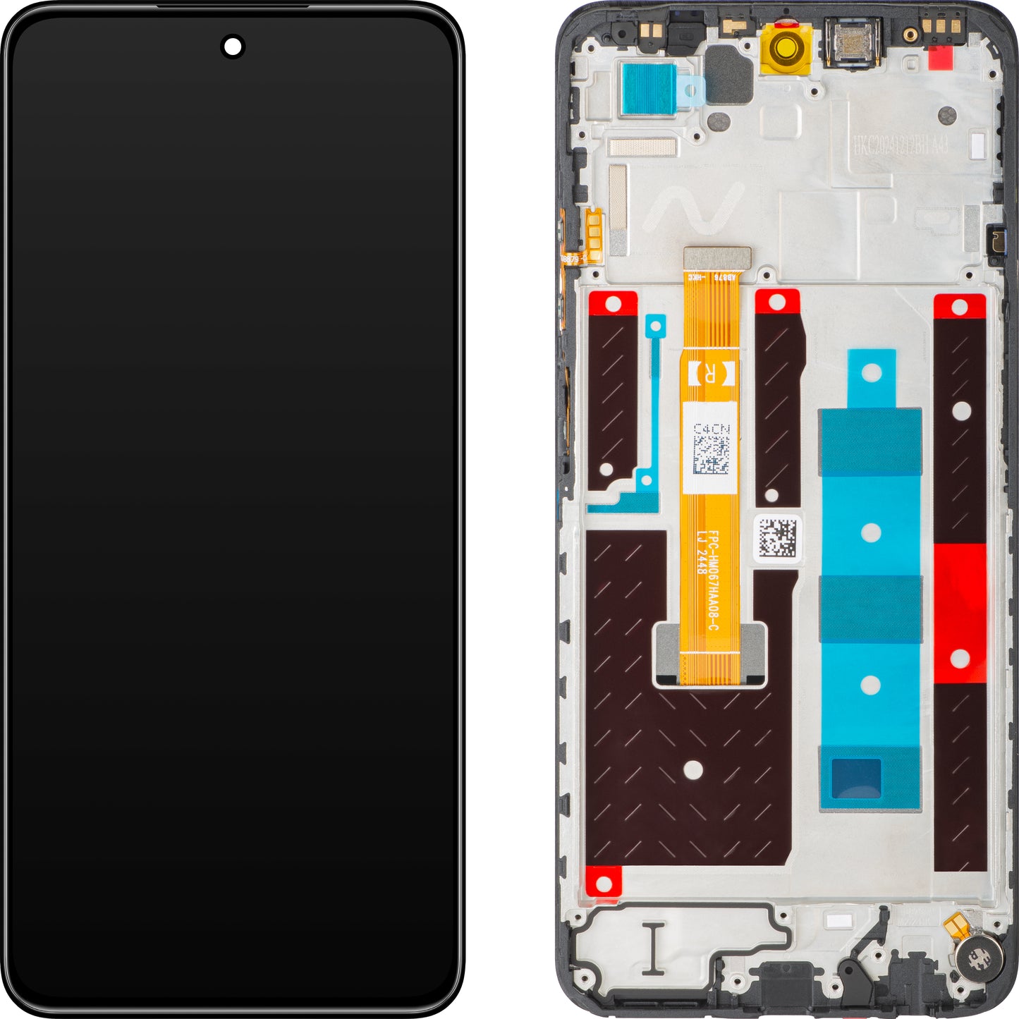 Ecrã com ecrã tátil Realme 14x, com moldura, Preto (Carbon Black), Swap 621029000456
