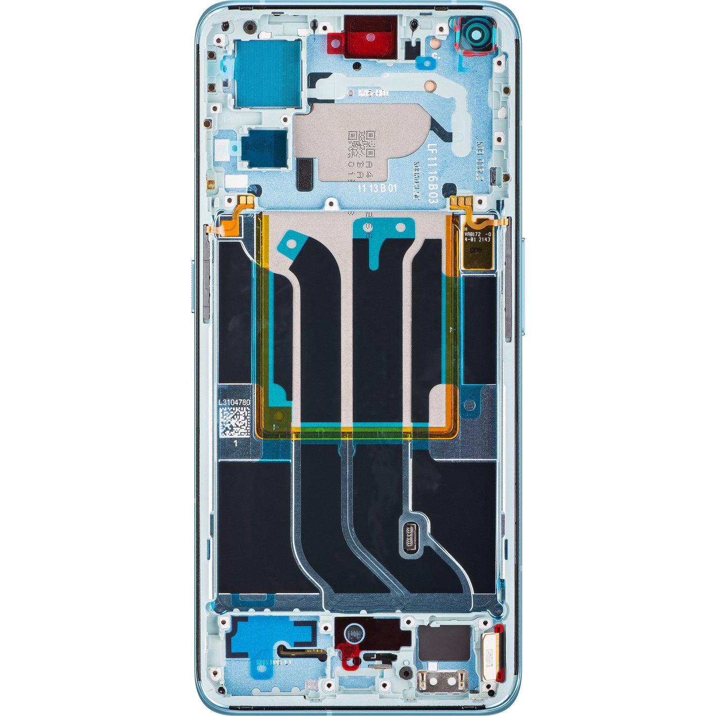 Realme GT2 Pro Ecrã tátil com moldura, azul titânio, Service Pack 4909406