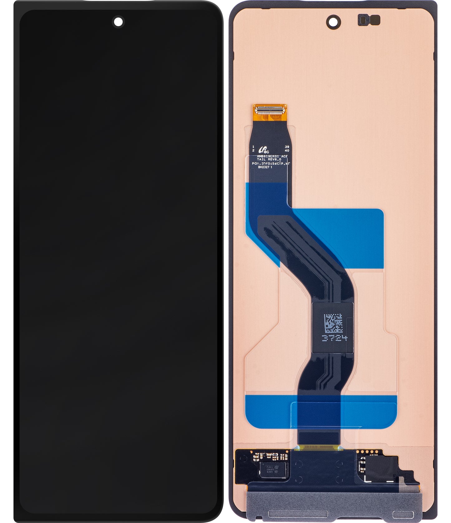 Ecrã tátil Samsung Galaxy Z Fold5 F946, Sub Exterior, Service Pack GH82-31849A 