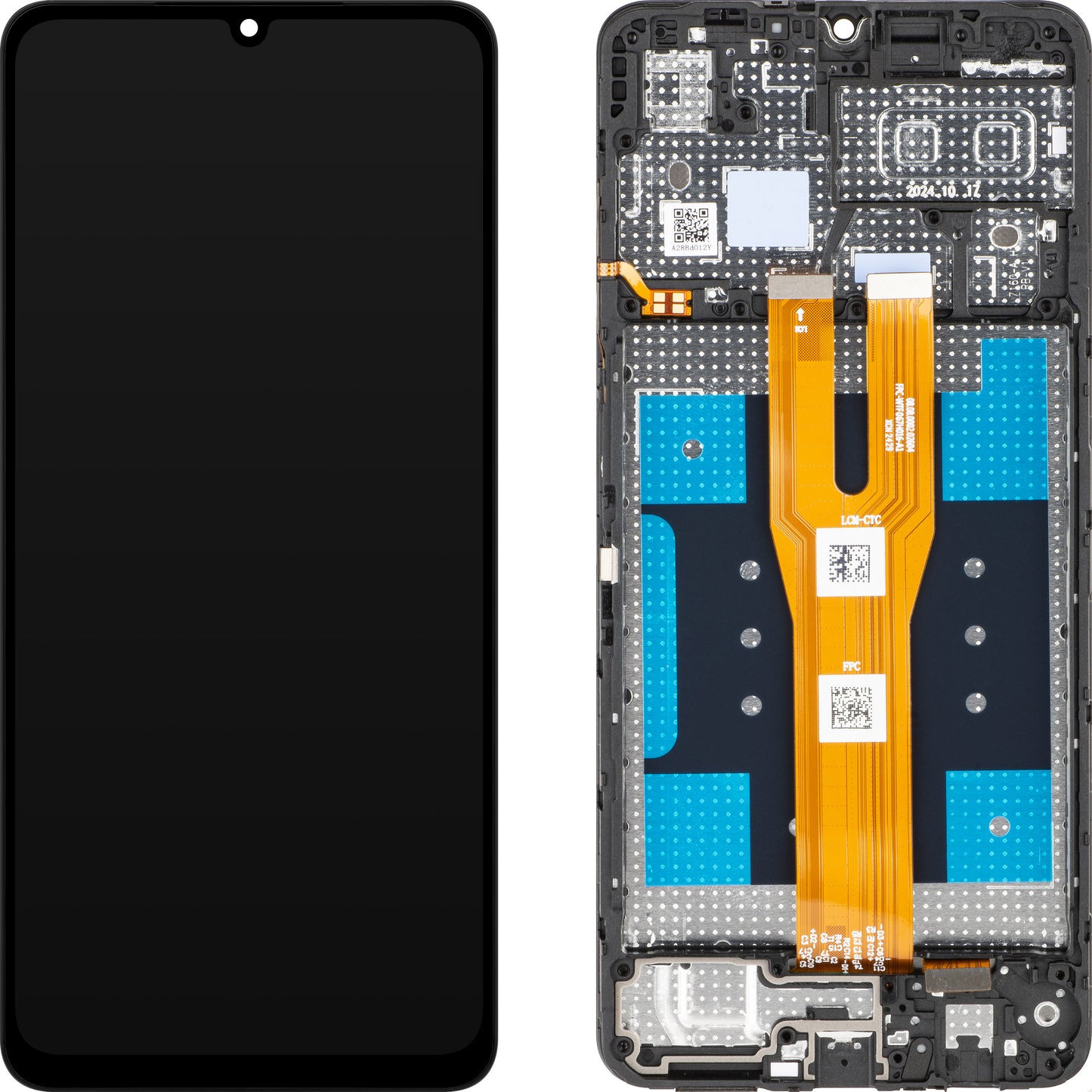 Display com Touchscreen Samsung Galaxy A06 A065, com Moldura, Preto, Pacote de Serviço GH81-26440A