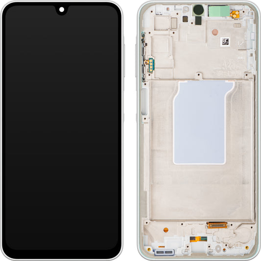 Display com Touchscreen Samsung Galaxy A26 A266, com Moldura, Branco, Service Pack GH82-37049B