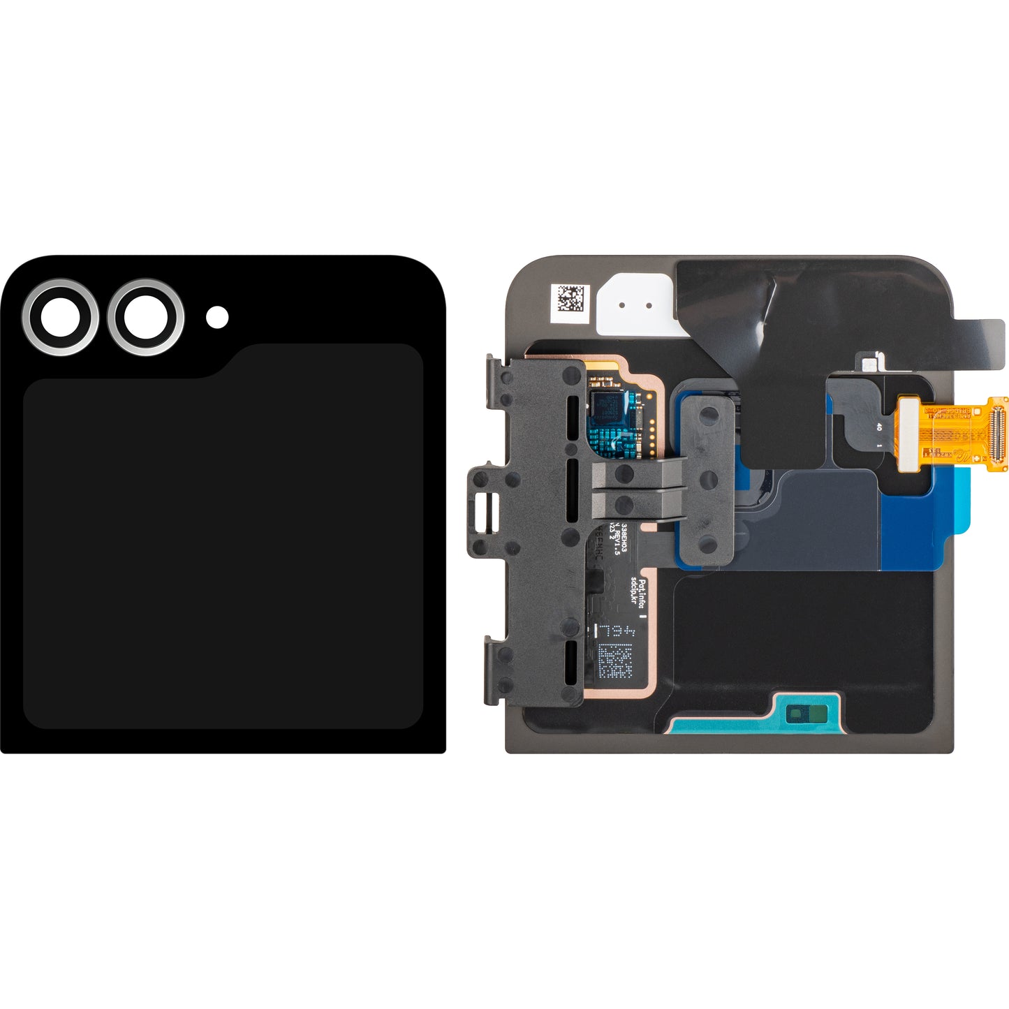 Display com Touchscreen Samsung Galaxy Z Flip6 F741, Sub Outer, Branco, Service Pack GH97-30012F