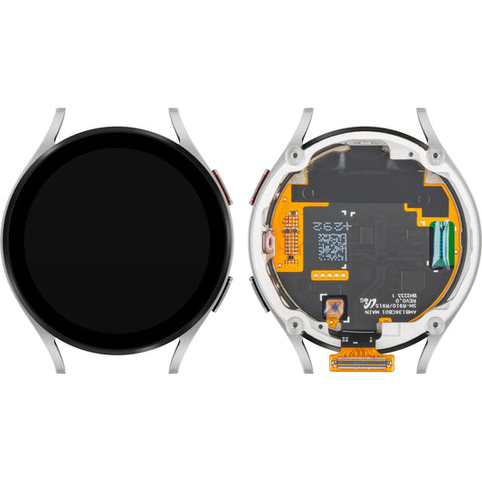 Ecrã tátil Samsung Galaxy Watch5 44mm, com Moldura, Versão LTE, Prateado, Service Pack GH82-30043C