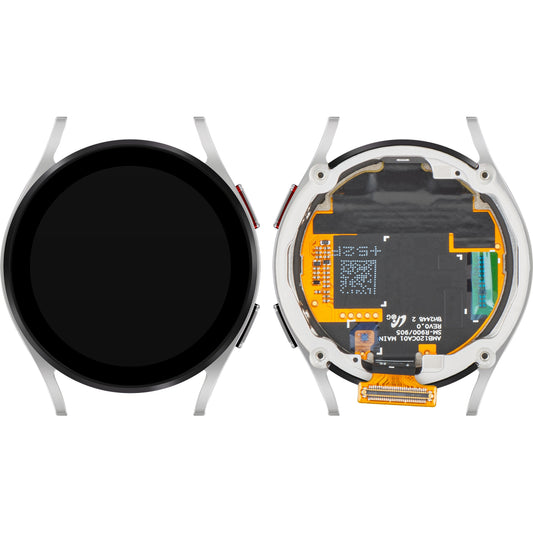 Ecrã tátil Samsung Galaxy Watch FE, com moldura, Versão BT, Prateado, Service Pack GH97-30050B