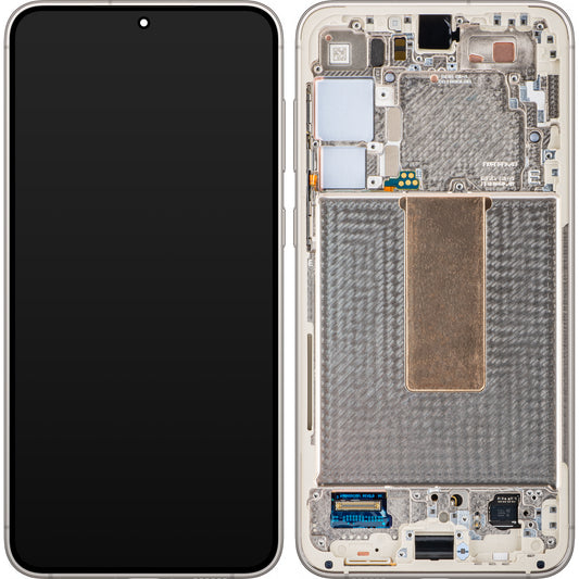 Ecrã com Touchscreen Samsung Galaxy S23+ S916, com Moldura, Branco (Cream), Service Pack GH82-30476B