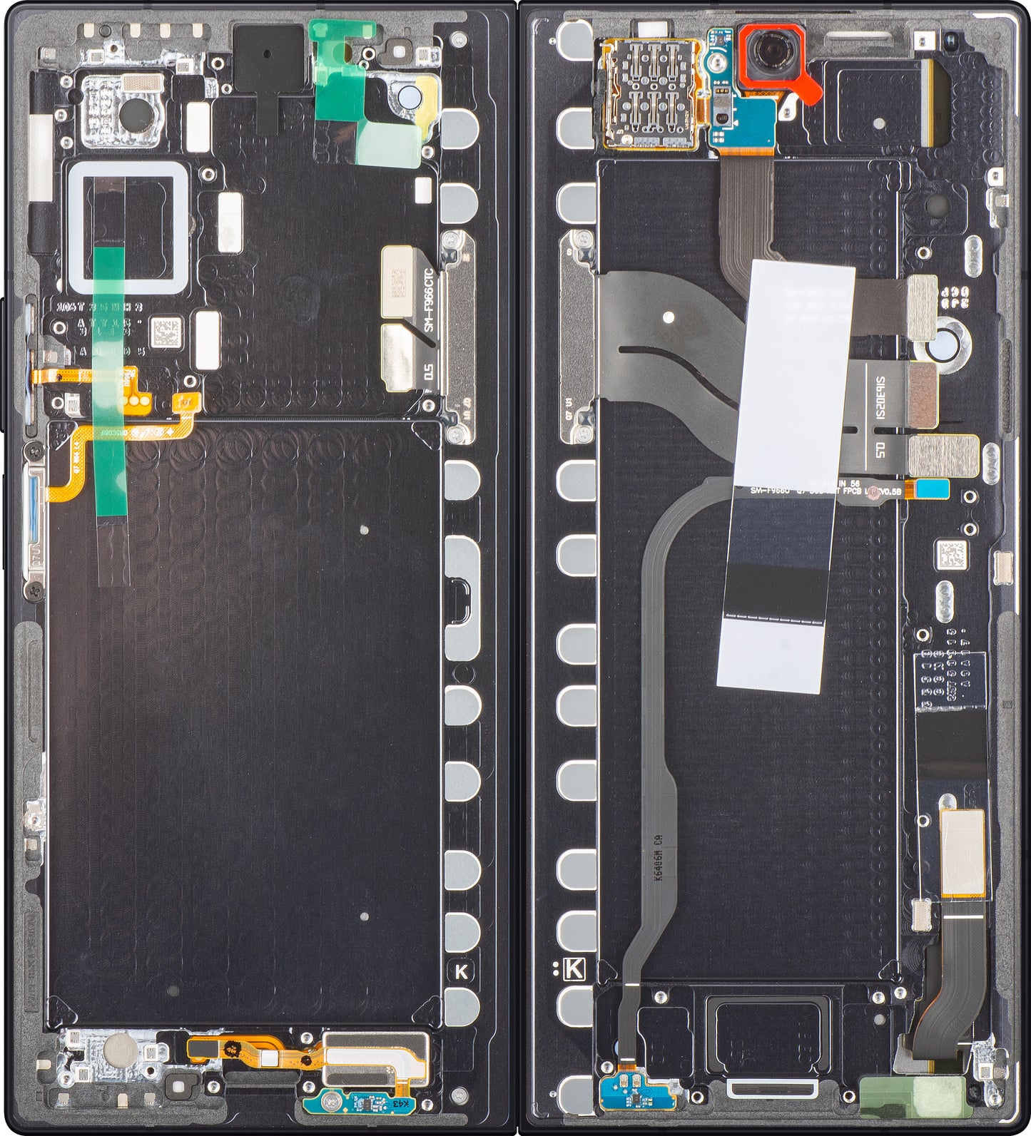 Ecrã com Touchscreen Samsung Galaxy Z Fold7 F966, com Moldura, Sub Inner, Preto (Jet Black), Service Pack GH82-37548C