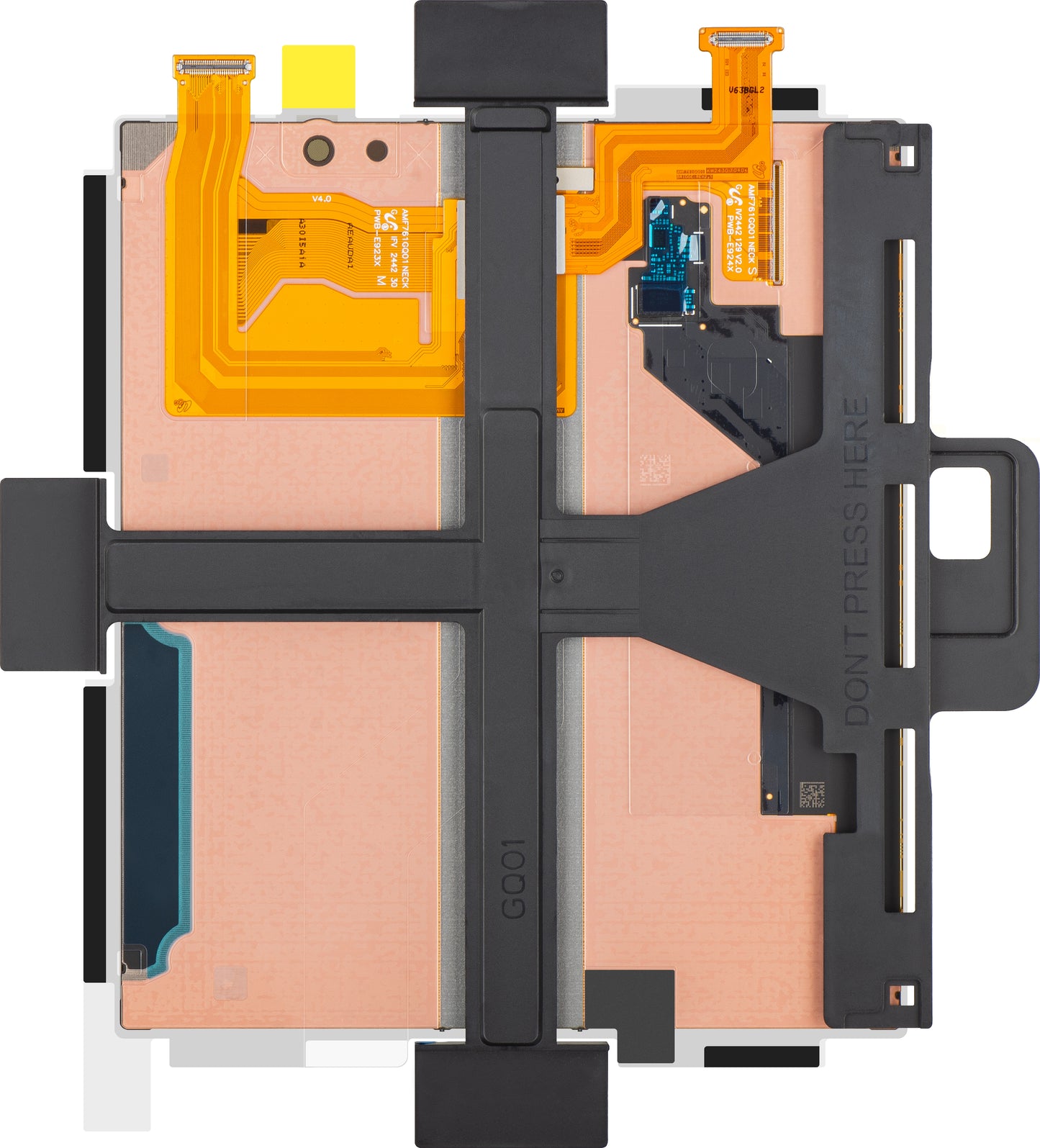 Ecrã com Touchscreen Samsung Galaxy Z Fold6 F956, Sub Inner, Service Pack GH82-35046A
