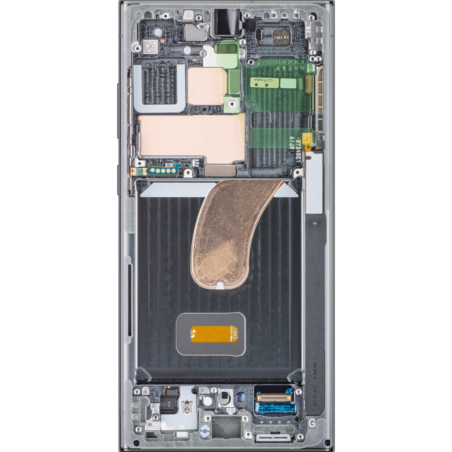 Ecrã tátil Samsung Galaxy S23 Ultra S918, com moldura, verde, Service Pack GH82-30466C