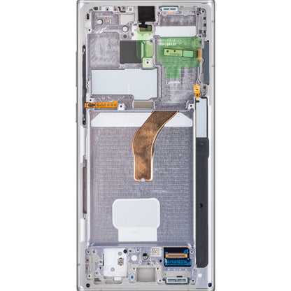 Ecrã tátil Samsung Galaxy S22 Ultra 5G S908, com moldura, branco, Service Pack GH82-27488C