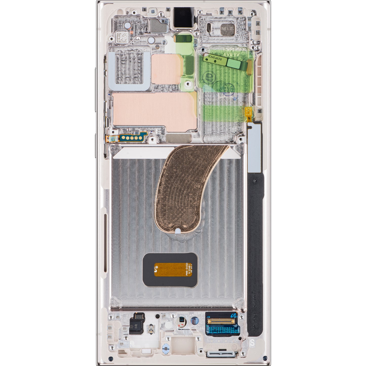 Ecrã tátil Samsung Galaxy S23 Ultra S918, com moldura, prateado, Service Pack GH82-30466G