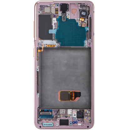 Ecrã tátil Samsung Galaxy S21 5G G991, com moldura, cor-de-rosa, Service Pack GH82-24544D