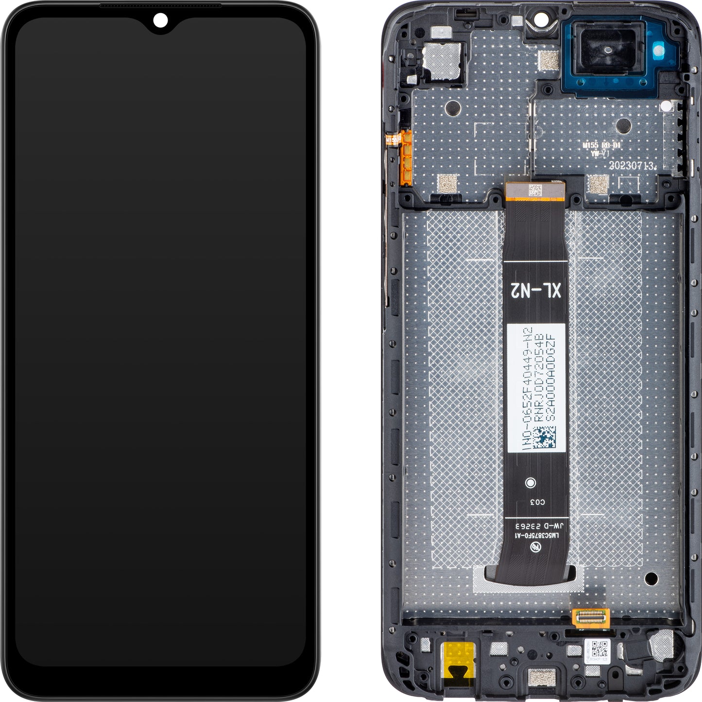 Xiaomi Redmi Redmi A2+ / A2 Ecrã tátil com moldura, preto (preto clássico), Service Pack 560001C3S200 