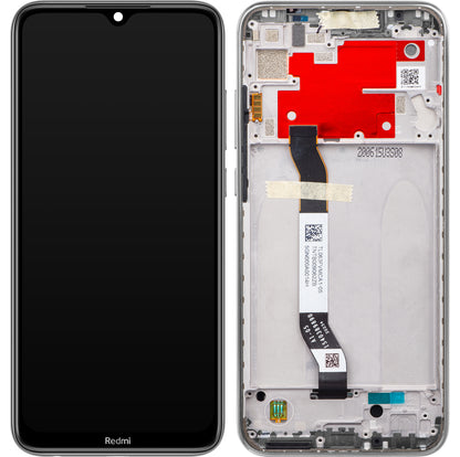 Ecrã tátil Xiaomi Redmi Note 8T, com moldura, prateado (branco luar), Service Pack 5600020C3X00 