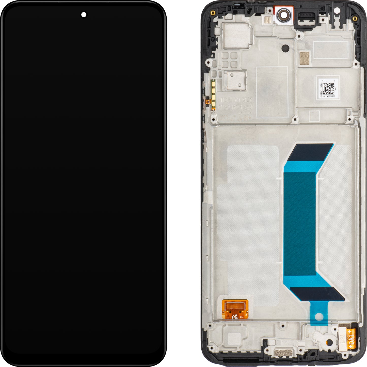 Xiaomi Redmi Note 12 Ecrã tátil, com moldura, preto mate, Service Pack 560001M17P00