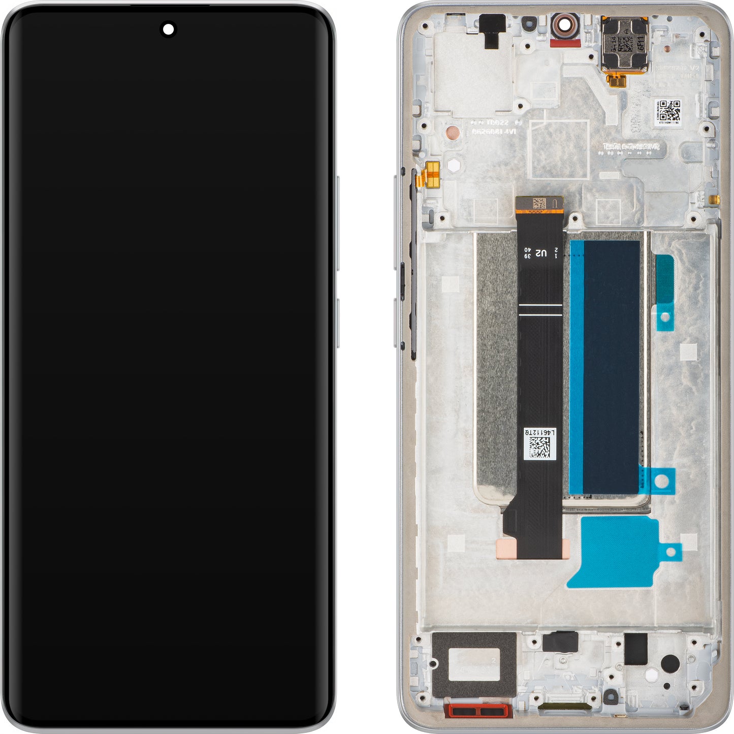 Display com Touchscreen Xiaomi Redmi Note 13 Pro+, com Moldura, Branco (Moonlight White), Service Pack 560001N16U00