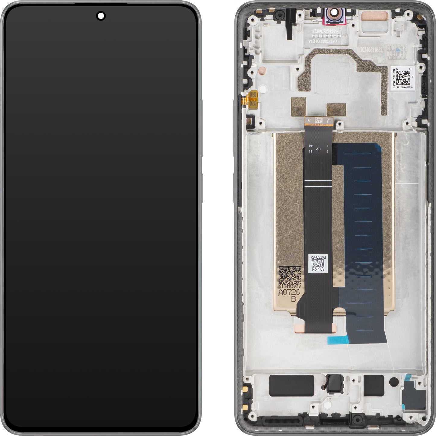 Xiaomi Poco X6 Pro Display with Touchscreen, with Frame, Grey, Service Pack 560001N11A00
