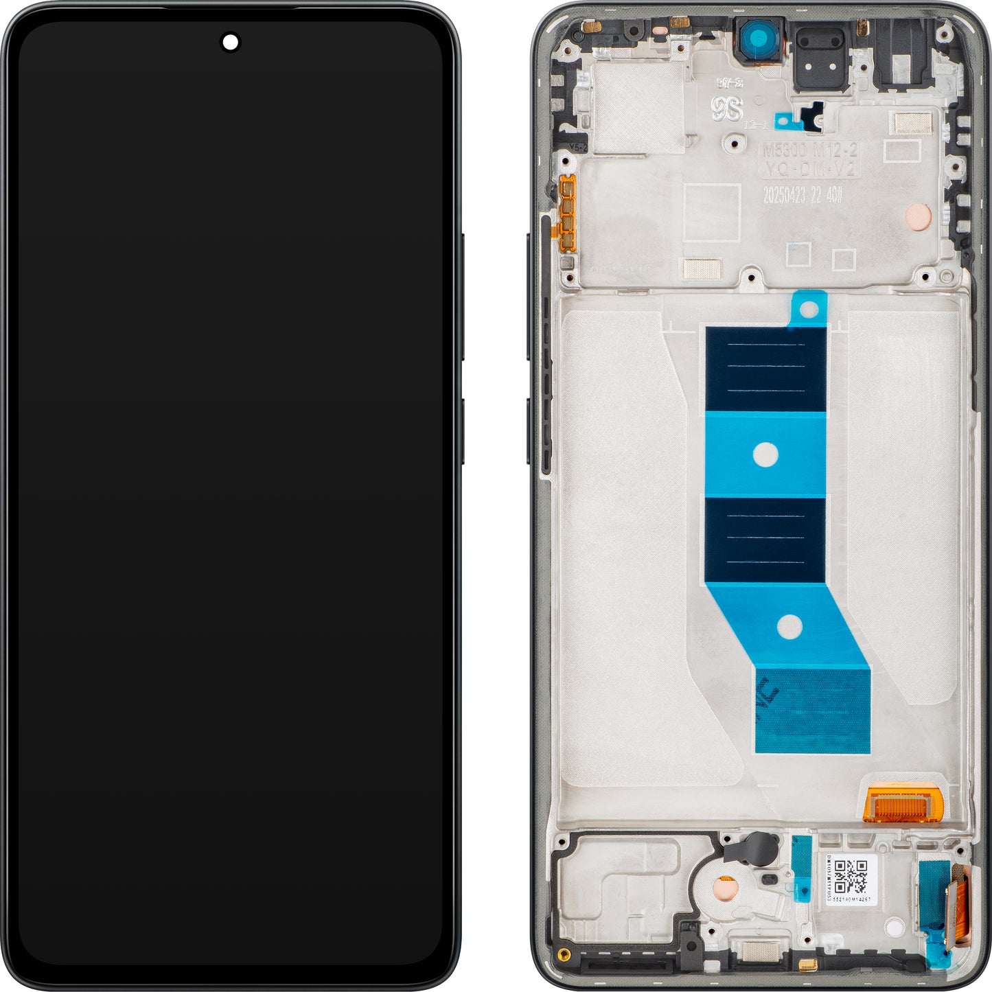 Display com Touchscreen Xiaomi Poco M7 Pro 5G, com Moldura, Preto (Classic Black), Service Pack 5600140O17P00