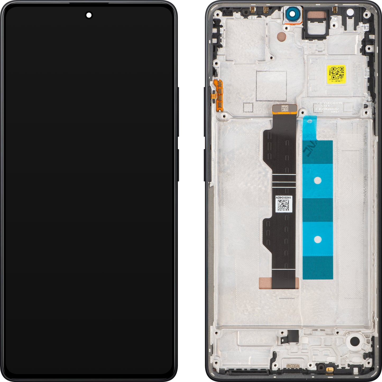Display com Touchscreen Xiaomi Redmi Note 14S, com Moldura, Preto, Service Pack 56000300N6R00