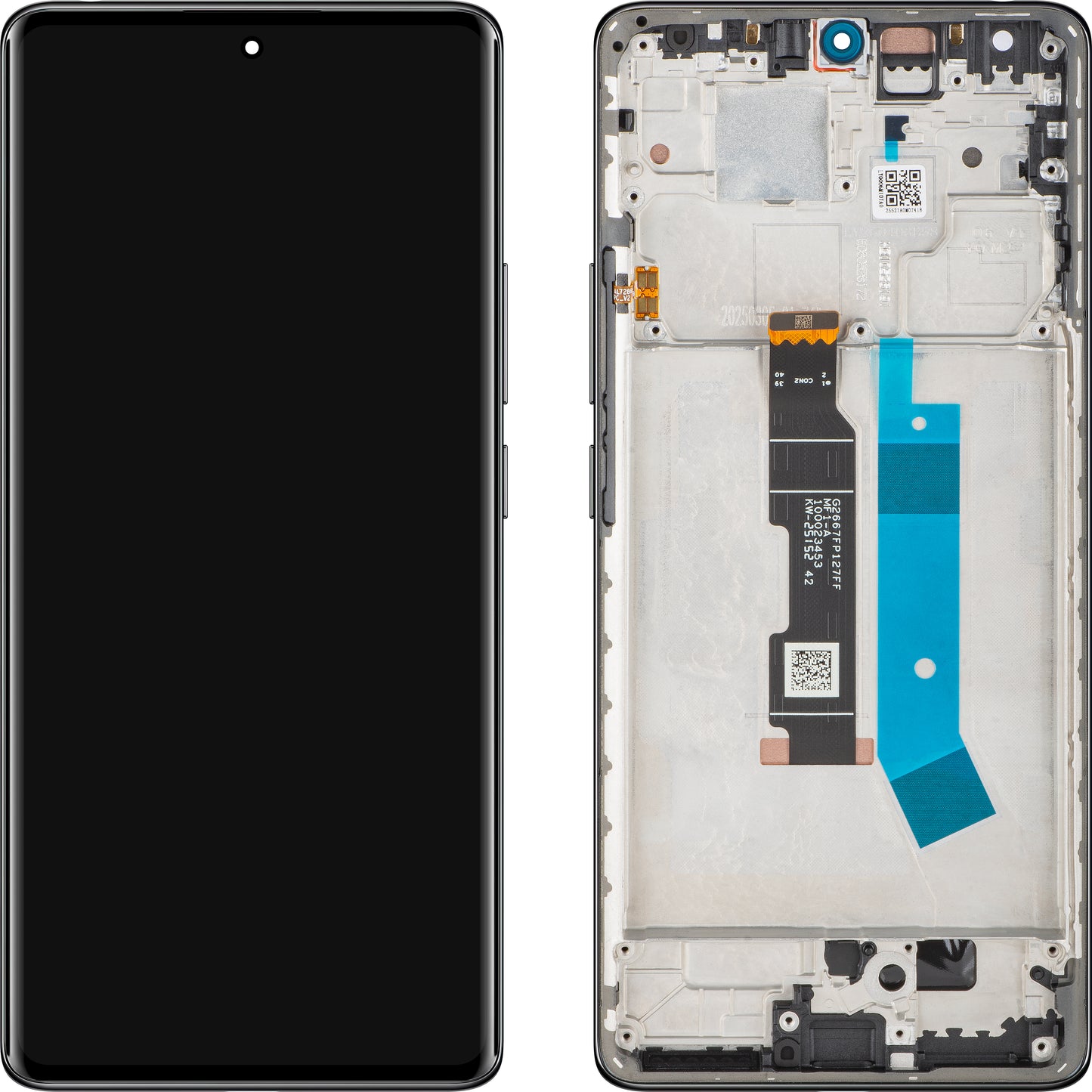 Display com Touchscreen Xiaomi Redmi Note 14 Pro 4G, com Moldura, Preto (Midnight Black), Service Pack 560003000O600
