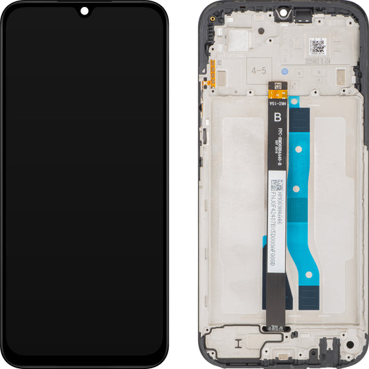 Display com Touchscreen Xiaomi Poco C85 4G / Redmi 15C 4G, com Moldura, Versão Europa, Preto, Service Pack 560002P15AE00